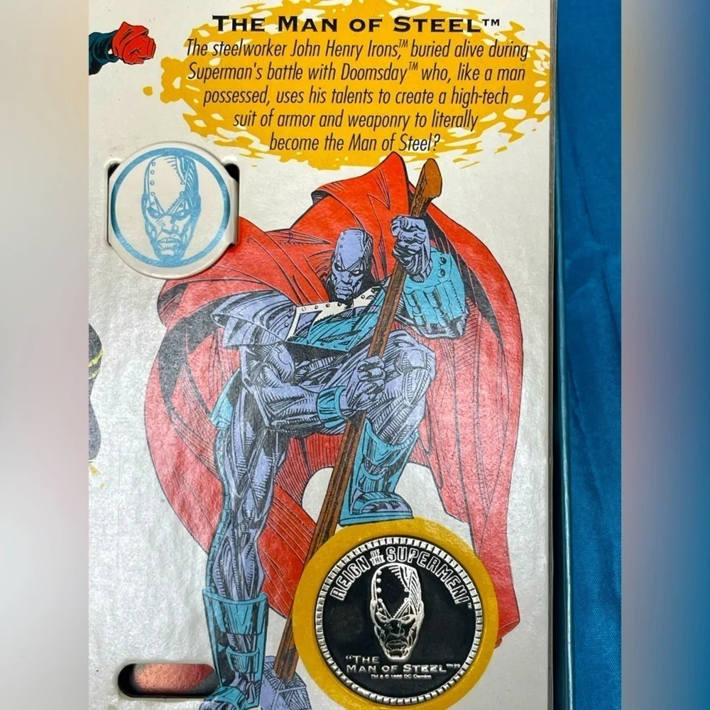 FOSSIL COMMEMORATIVE WATCH “REIGN OF THE SUPERMEN” 1993 COA NIB NUMBERED